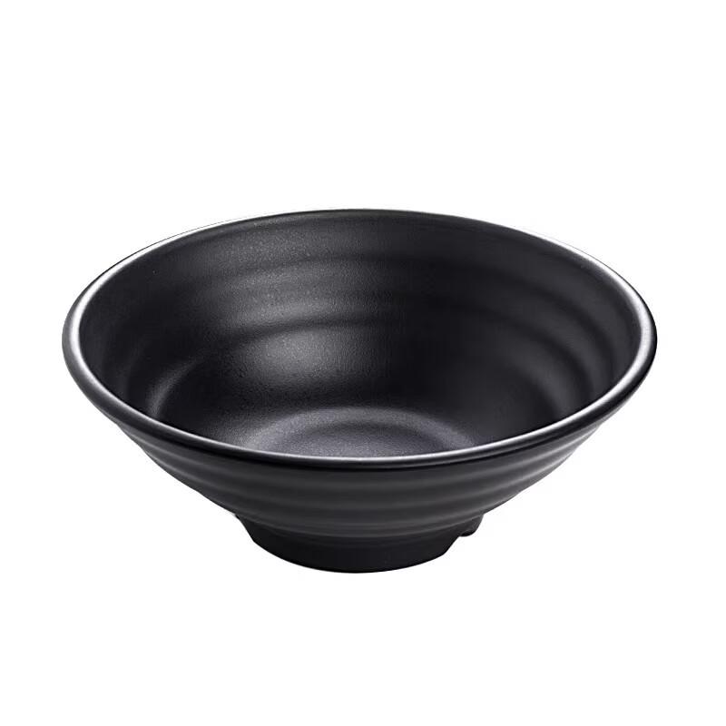 Japanese Style Black Frosted Melamine Ramen Bowl