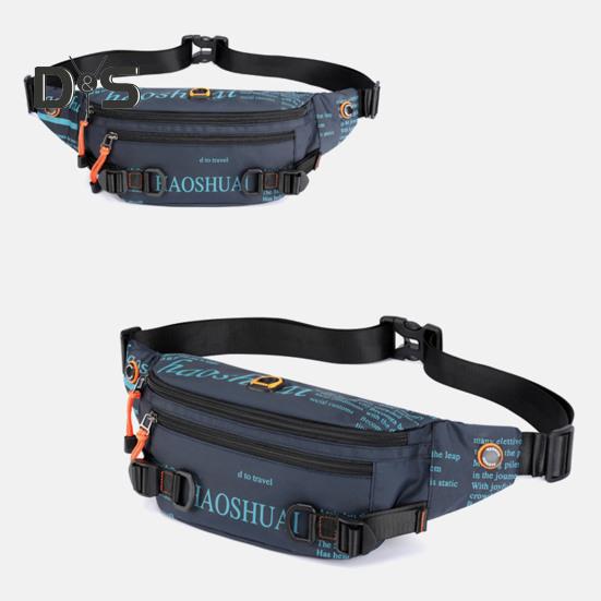 Large Crossbody Fanny Pack Sports Waist Bag Waterproof Hip Pouch Bum Bag Outdoor Waist Pack for Jogging Hiking Fishing Men Women