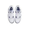 Кроссовки унисекс Air Jordan 4 Retro Midnight Navy Белые светло-дымчато-серые огненно-красные DH6927-140