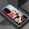 Чехол для телефона с аниме All Might для Samsung S26 S25 S24 FE S23 S22 S21 Plus S20 Ultra Note20Ultra Черная стеклянная крышка