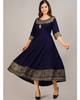 Женское платье-курта Anarkali из вискозы с принтом и прикрепленным комплектом Dupatta для вечеринок, верхняя туника, курти