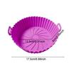 Portable Tray Liners Baking Basket Heating Baking Pan For Air Fryer Silicone Pot