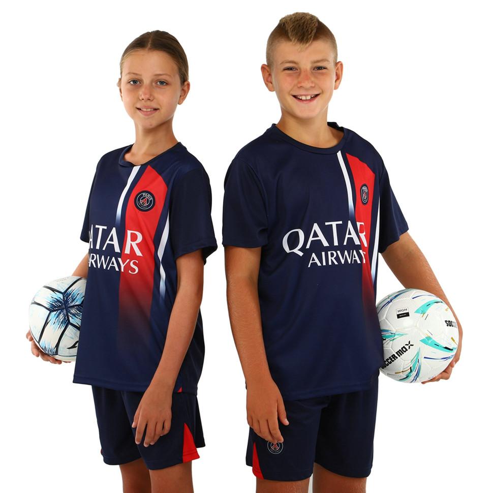 Kid's soccer football uniform jersey and shorts PSG Paris Saint-Germain CO-7183