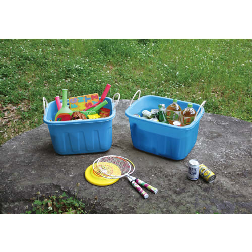 SankoPlastic King Tub, Square, 60L, Blue, with Handle, Made in Japan, Gardening, Medaka, Pets, 505650