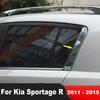 Для Kia Sportage R 2011 2012 2013 2014 2015 Хромированная Накладка на заднюю стойку кузова (С-стойку) автомобиля, Декоративная молдинг-накладка, Элемент отделки экстерьера автомобиля