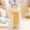 Cat Clothes To Keep Warm In Winter Small Dog Two-legged Pineapple Fleece Pocket Traction Vest Cat Warm Pet Dog Clothing