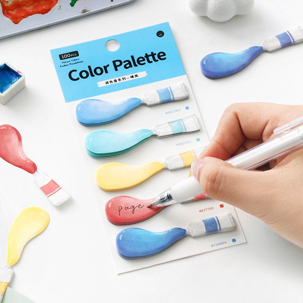 50pcs/lot Memo Pads Material Paper Color palette sticky note Junk Journal Scrapbooking paper Cards Background Decoration