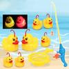 Children Boy Girl Fishing Toy Set Baby 9 Pcs Vibrating Light Duck Fishing Play Water Bath Toys Funny Baby Accessories