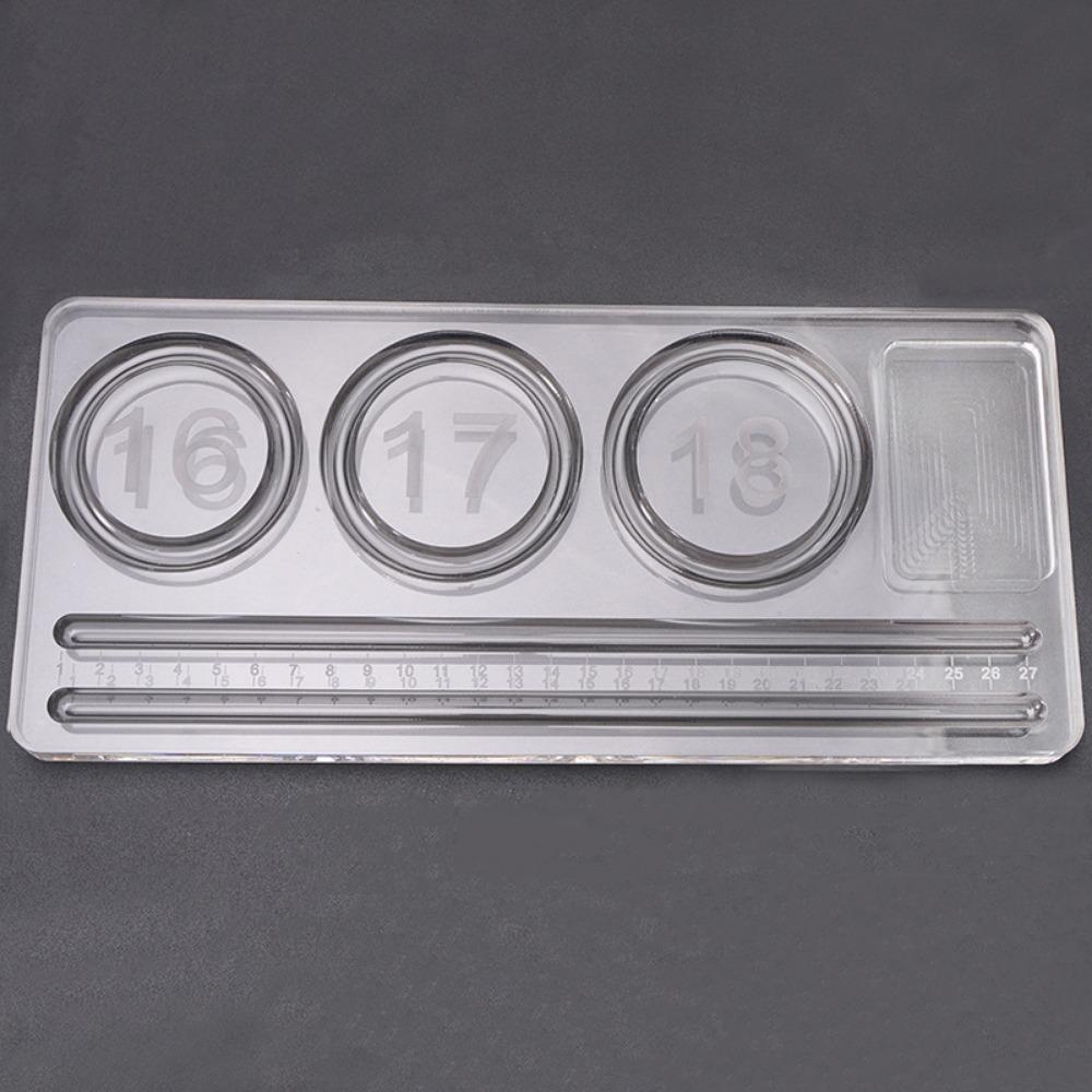 Multiple Grooves Bracelet Beading Board Acrylic Jewelry Making Tray Jewelry Designers