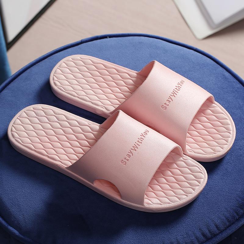 Bathroom Slippers Women's Summer Home Couple Indoor Household Water Leakage Non-slip Bath Quick-drying Cool Slippers Men