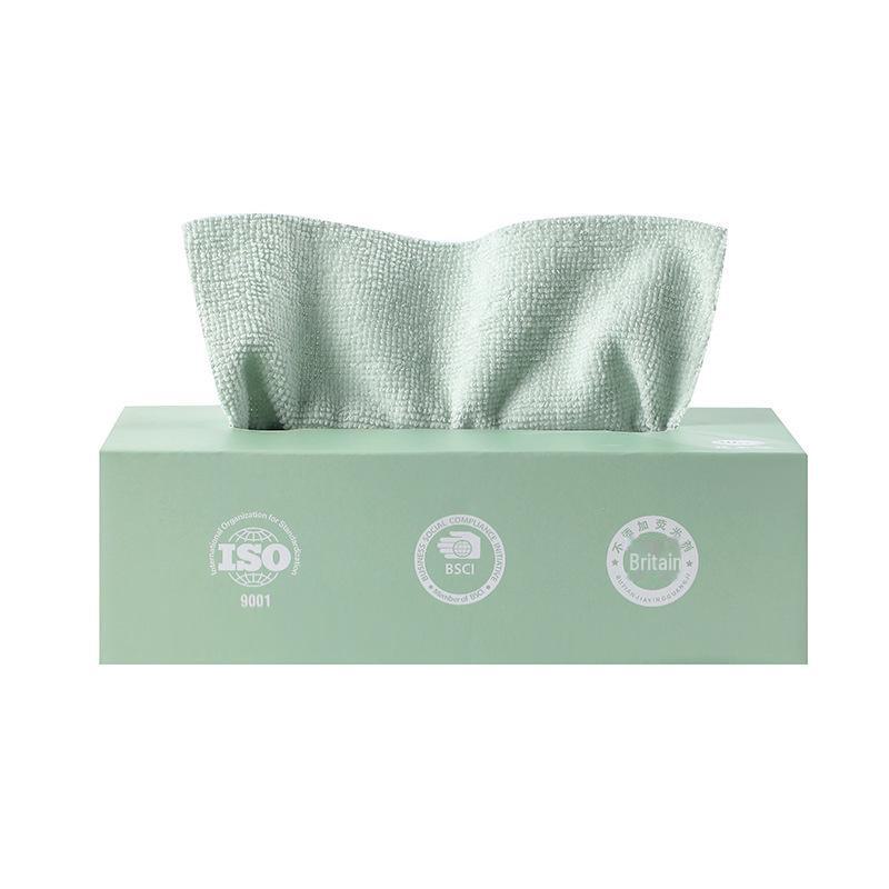 Многоцелевые съемные тряпки: Упакованные в коробки гигиенические губки для влажной и сухой уборки кухни.