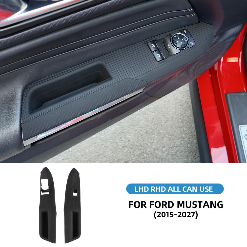 Для Ford Mustang GT Dark Horse EcoBoost 2015-2021 2022 2023 2024 2025 2026 2027 LHD Автомобильная Панель Кнопок Двери Силиконовая Декоративная Накладка