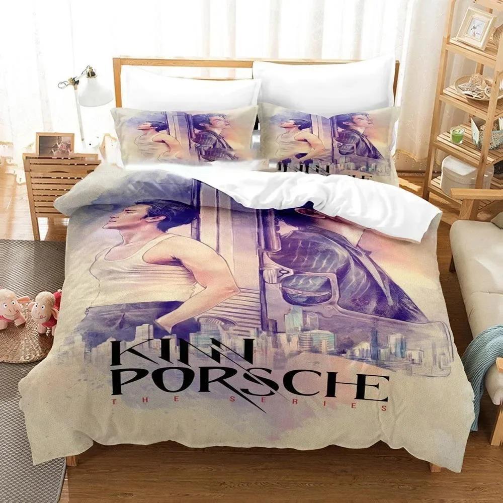 KinnPorsche Mileapo Комплект постельного белья для мальчиков и девочек, двуспальный, пододеяльник, наволочка, детская, взрослая, мода, домашний текстиль, текстиль