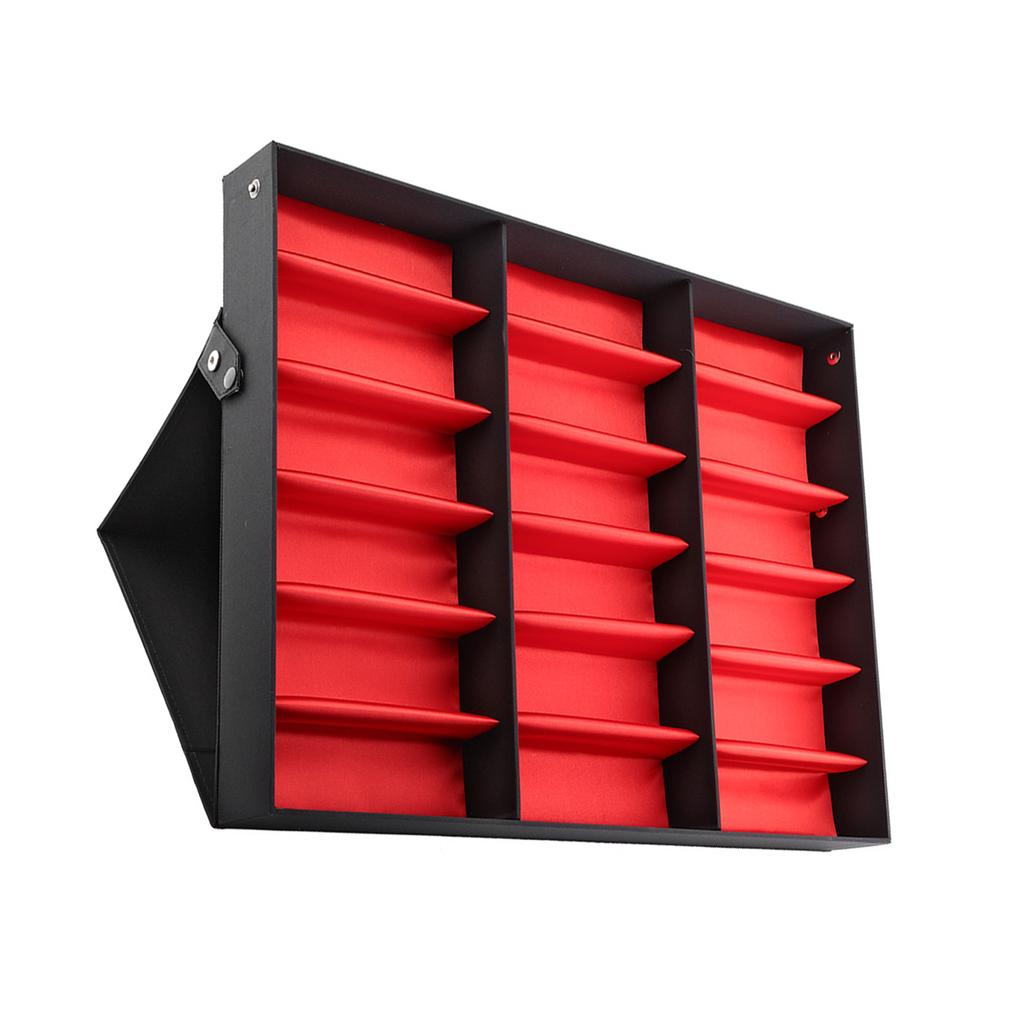 18 сеток, подставка для очков, коробка для хранения солнцезащитных очков, органайзер для очков, ювелирных изделий