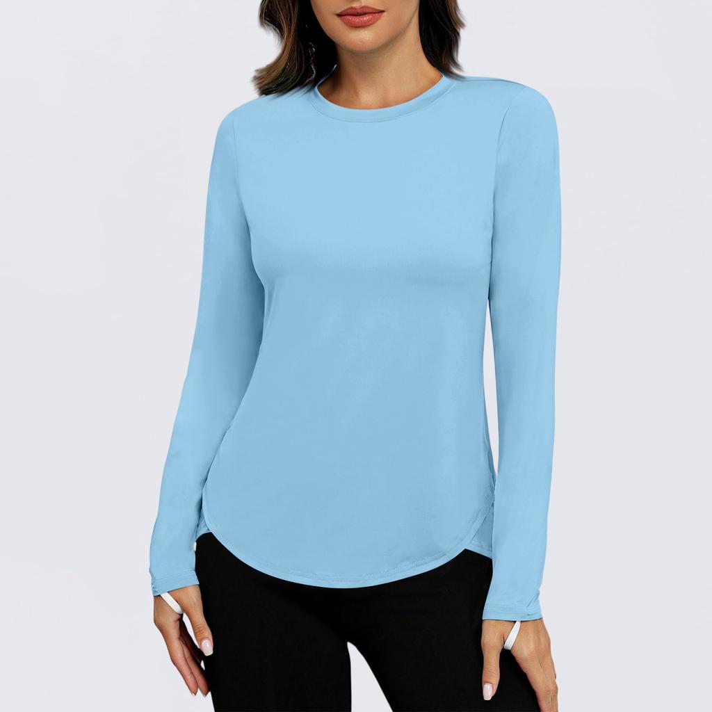 Женская рубашка Sunblock Ice Silk с длинным рукавом Upf 50+, легкая быстросохнущая футболка для походов