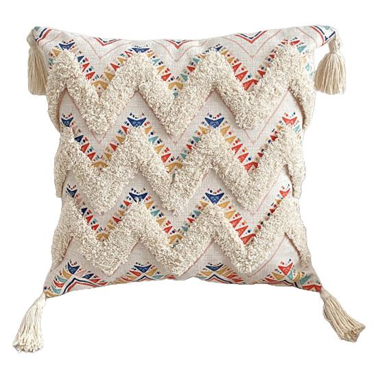 45x45 см тафтинговая наволочка с кисточками в богемном этническом стиле с геометрической застежкой-молнией хлопковый диван украшение для спальни наволочка