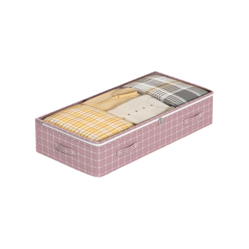 Clear Window Underbed Flat Storage Boxes Dual Zipper Clothing Blanket Storage Bag Wardrobe