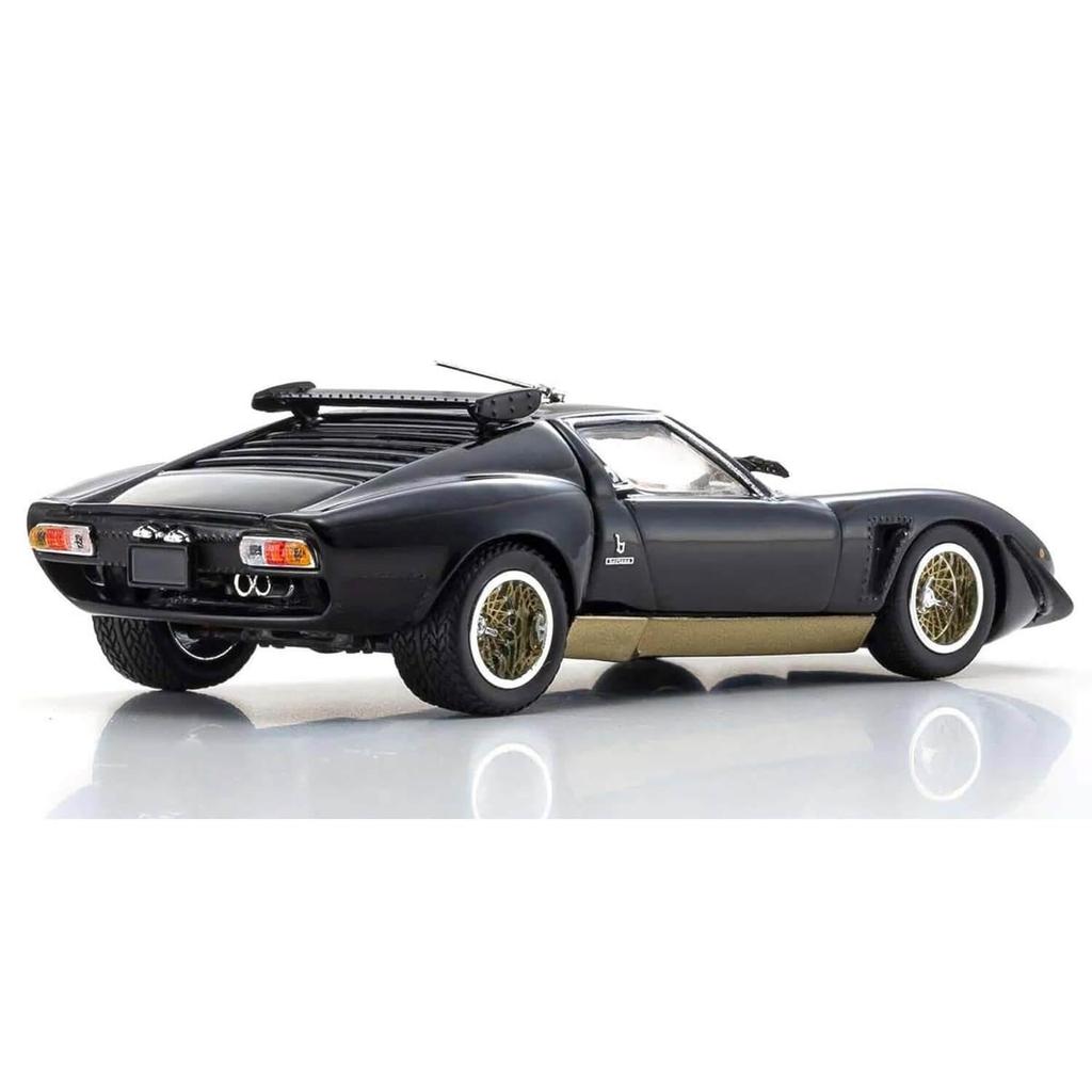 Kyosho Оригинал Lamborghini Miura SVR Готовая модель 1/43 Черный/Золотой