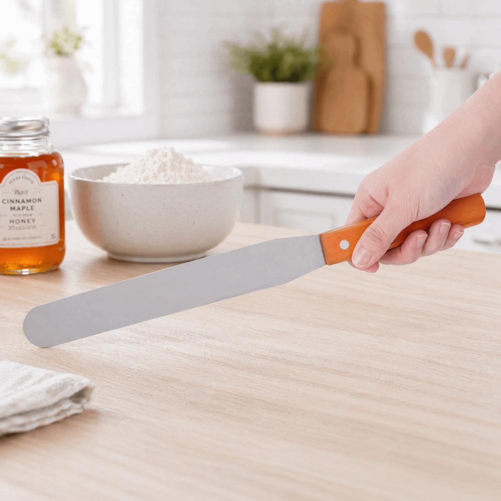 Straight Blade Cake Icing Spatula Stainless Steel Bread Cream Scraper Baking Pastry