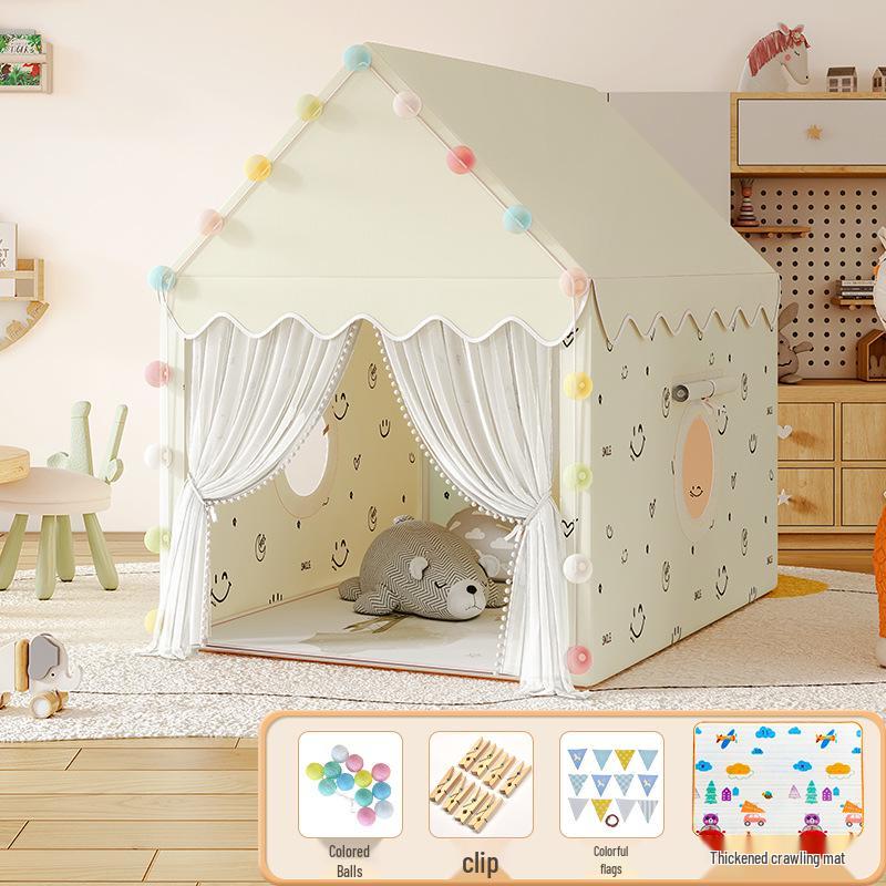 Princess Castle Play Tent for Kids with Mosquito Net - Indoor Pretend Play & Sleep Space