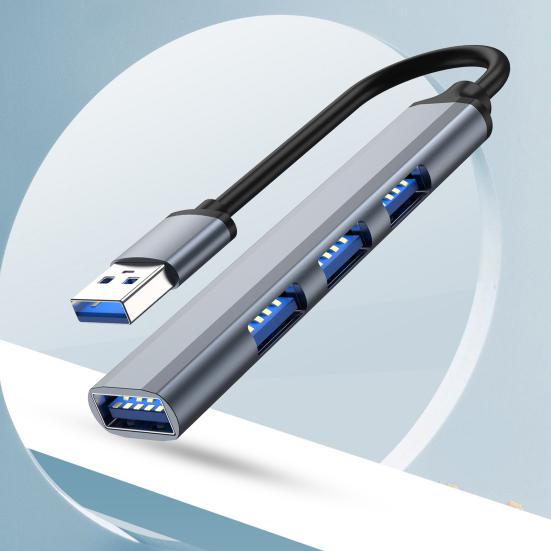 USB-расширитель премиум-класса на 4 порта Ультратонкий Plug Play