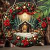 Holy Night Nativity Scene Pendant, Decoration of Home Walls or Doors, 2d Flat Wooden, Christmas Decoration, Gifts for Friends and Family