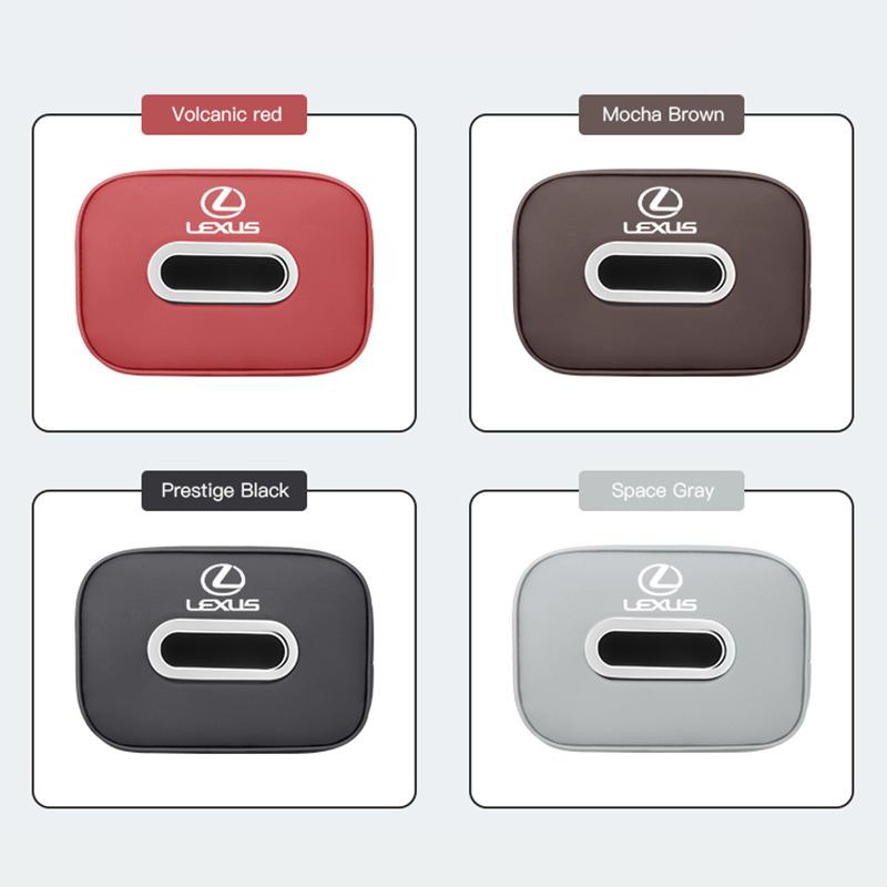 Car Tissue Box Quality Leather Auto Paper Towel Storage Bag For Lexus F-SPORT ES RX NX LS UX LM LX GX LC RZ IS CT GS RC HS SC