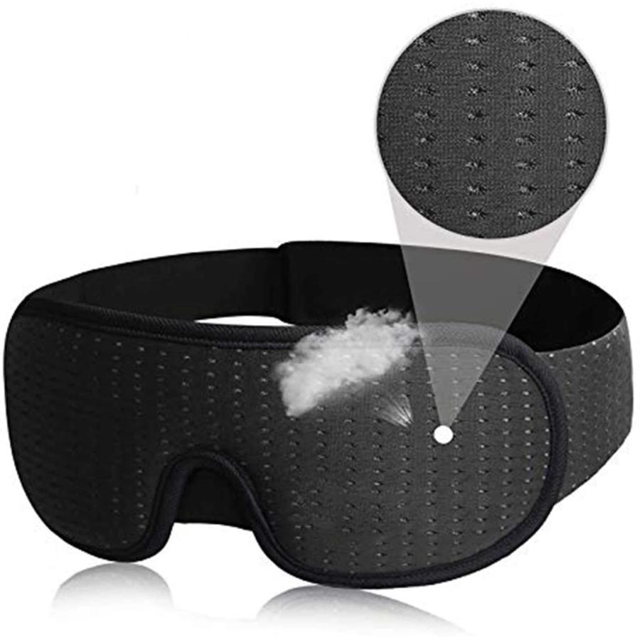 Новая 3D маска для сна, маска для глаз, блокирующая свет, мягкая, с подкладкой, тканевая накладка для сна, светозащитная повязка на глаза