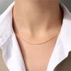Fashion Statement Multiple Stainless Steel 18k Gold Plated Snake Bead Link Chain Choker Necklace for Women