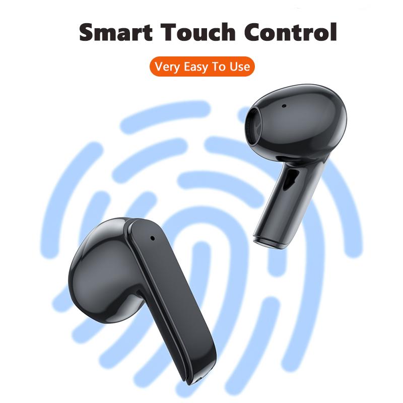 VAORLO Светодиодный цифровой дисплей, мини-наушники Bluetooth, Hi-Fi стерео музыка с HD-микрофоном, наушники с шумоподавлением для всех смартфонов