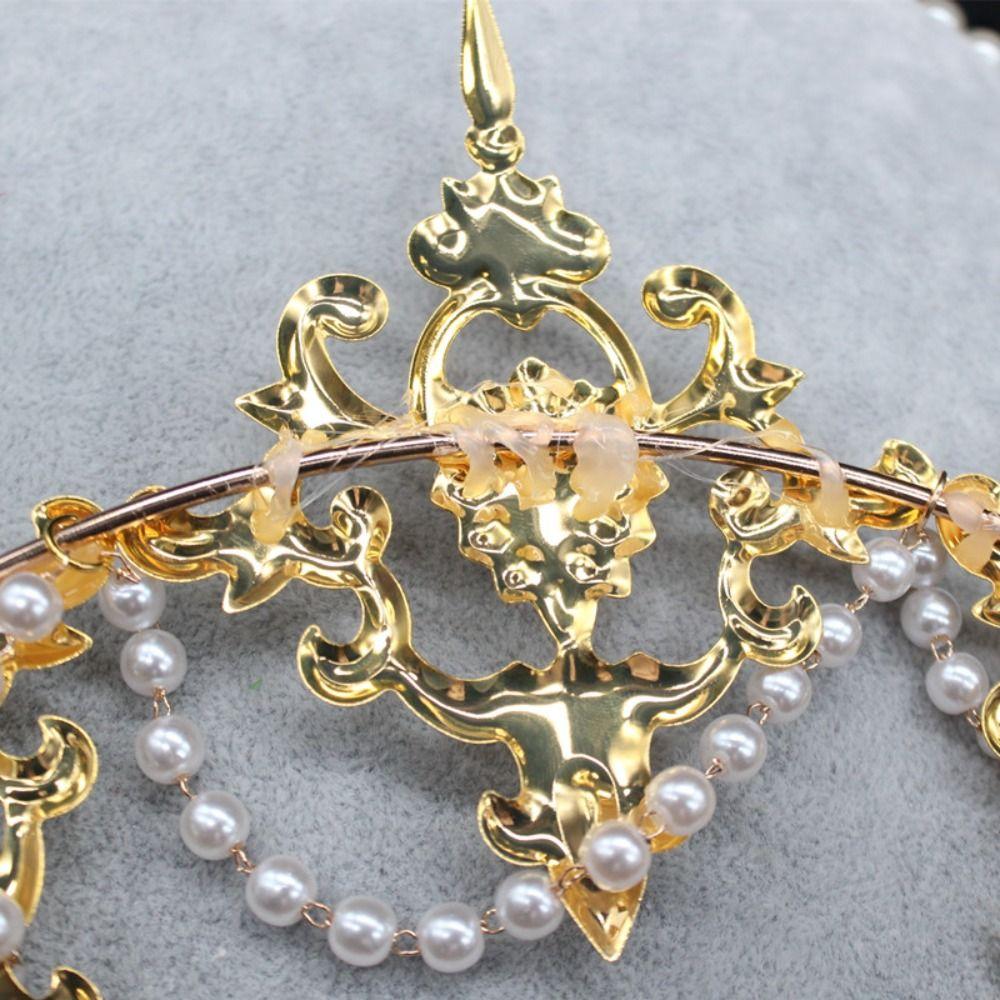 Parts Vintage Gothic Lolita Tiara Sun Goddess Headwear DIY Crown Material Kits Wedding Headpiece