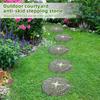 Garden Stepping Stone Glow-in-The-Dark Butterfly Insect Resin Garden Stone Moon Sun Star Stepping Stone for Patio Lawn