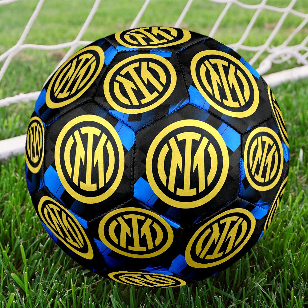 Inter. Italy-1 Indoor Soccer Ball Colorful All Ages Machine Stitched PVC Competition Ready Durable High-Bounce SIZE 5 Football.