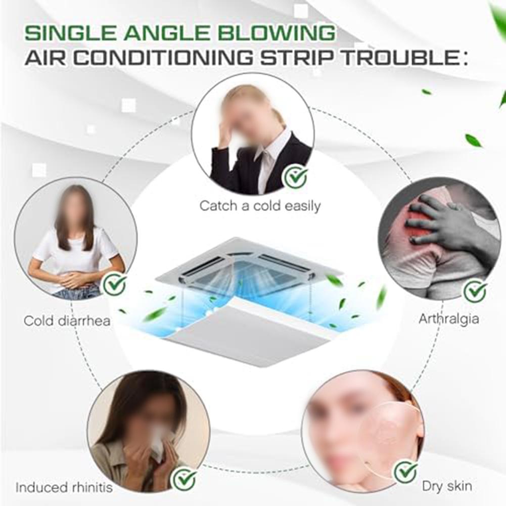 Регулируемая крышка вентиляционного отверстия Аксессуар для ОВКВ Дефлектор вентиляционного отверстия кондиционера Материалы АБС и ПВХ Предназначен для подвесных потолков