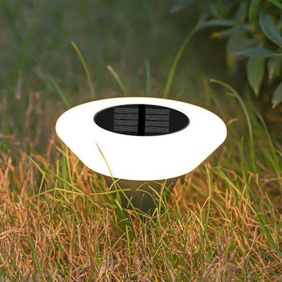 4 шт. Солнечные грунтовые фонари Водонепроницаемые уличные ландшафтные светильники Светодиодная газонная лампа со штырем для дорожки Сад Двор Декор для террасы