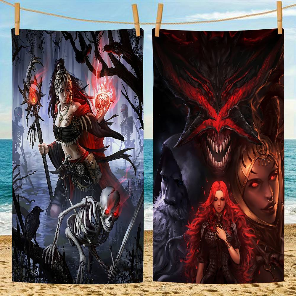 Игровое Полотенце Path Of Exile Пляжное Полотенце Цветные Банные Полотенца Для Девочки Микрофибра Быстросохнущее Без Песка Пляжное Йога Спа Тренажерный Зал Бассейн