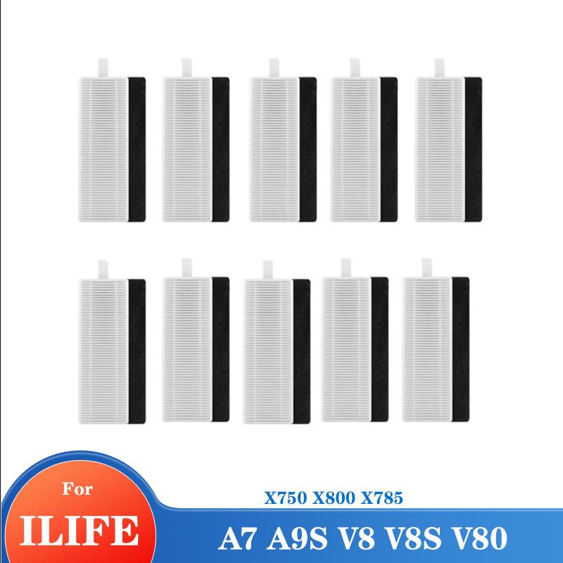Запчасти для пылесоса iLife A7 A9S V8 V8s X750 X800 X785 V80 L100 Silvercrest SSR1 SSRA1 Резиновый комплект Основная боковая щетка Hepa-фильтр