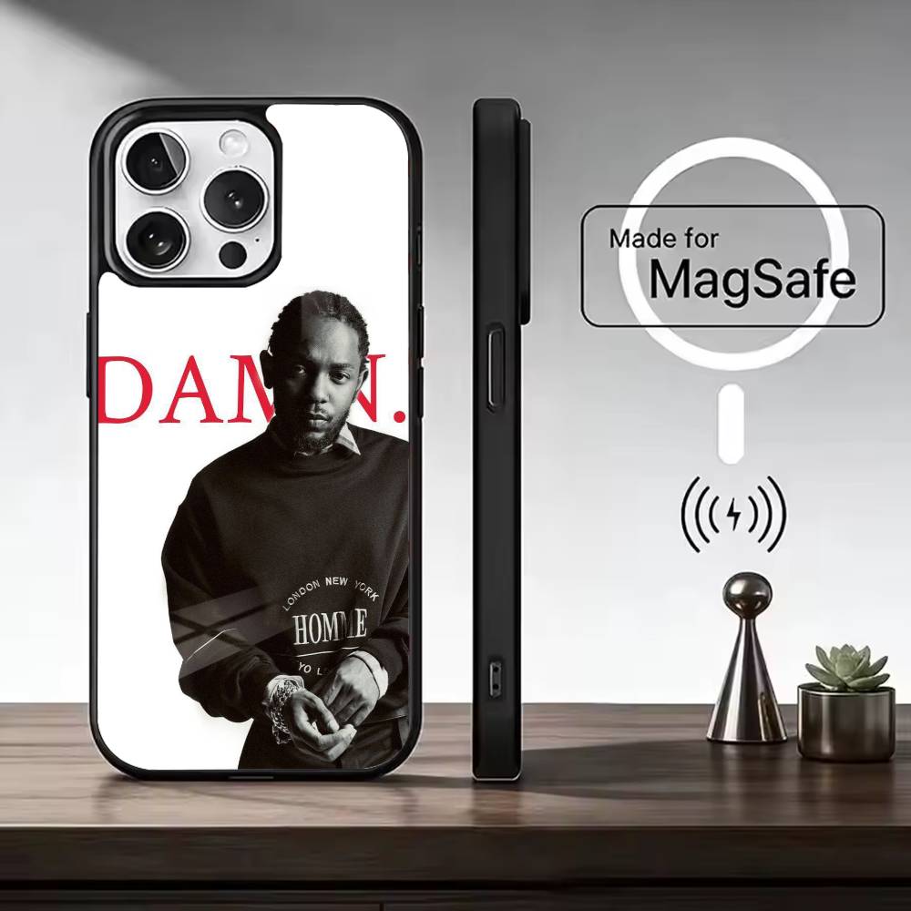 K-Kendrick Lamar Rapper Phone Case For iPhone17,16,15,14,13,12,11 Plus,Pro Magnetic For Magsafe Wireless Charging