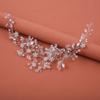 Handmade Pearl Crystal Hairband Silver Color Pearl Rhinestone Wedding Hair Accessories  Women