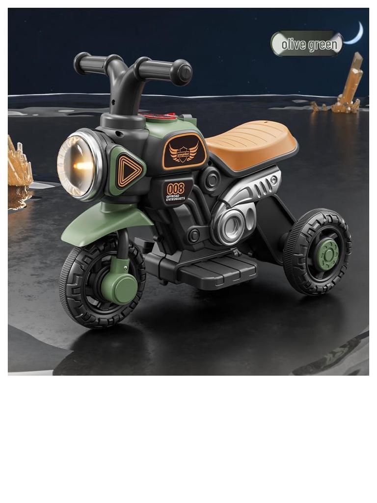 Детский электрический трехколесный велосипед с перезаряжаемым мотором и функцией скольжения – развивающая игрушка для мальчиков и девочек