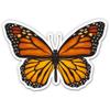 Monarch Butterfly Pretty - 3" Vinyl Sticker - for Car Laptop I-Pad Phone Helmet Hard Hat - Waterproof Decal