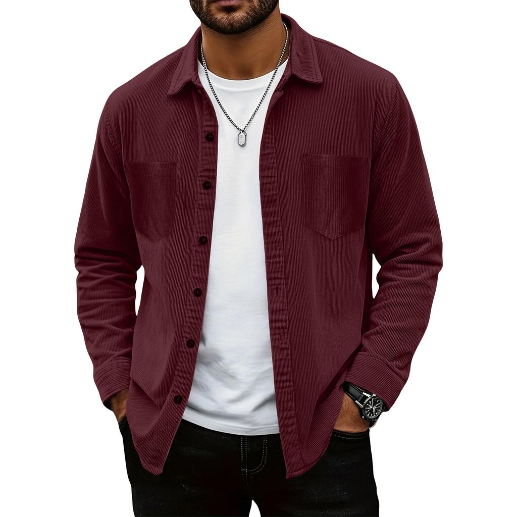 Мужская цветная рубашка с длинным рукавом, мужская повседневная мода, тренд, с карманом, рубашка-куртка