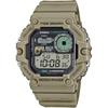 Casio WS-1700H-5AV Цифровые мужские часы График приливов Отображение данных о фазах луны Хаки Бежевый