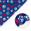 Red White Blue Pet Bandana Reusable Washable Dog Scarf for Independence Day Holiday Party Pet Accessories