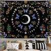 Moon Phase Tapestry Wall Hanging Butterfly Flower Boho Floral Plant Botanical Tapestries Window Vintage Carpets For Living Room