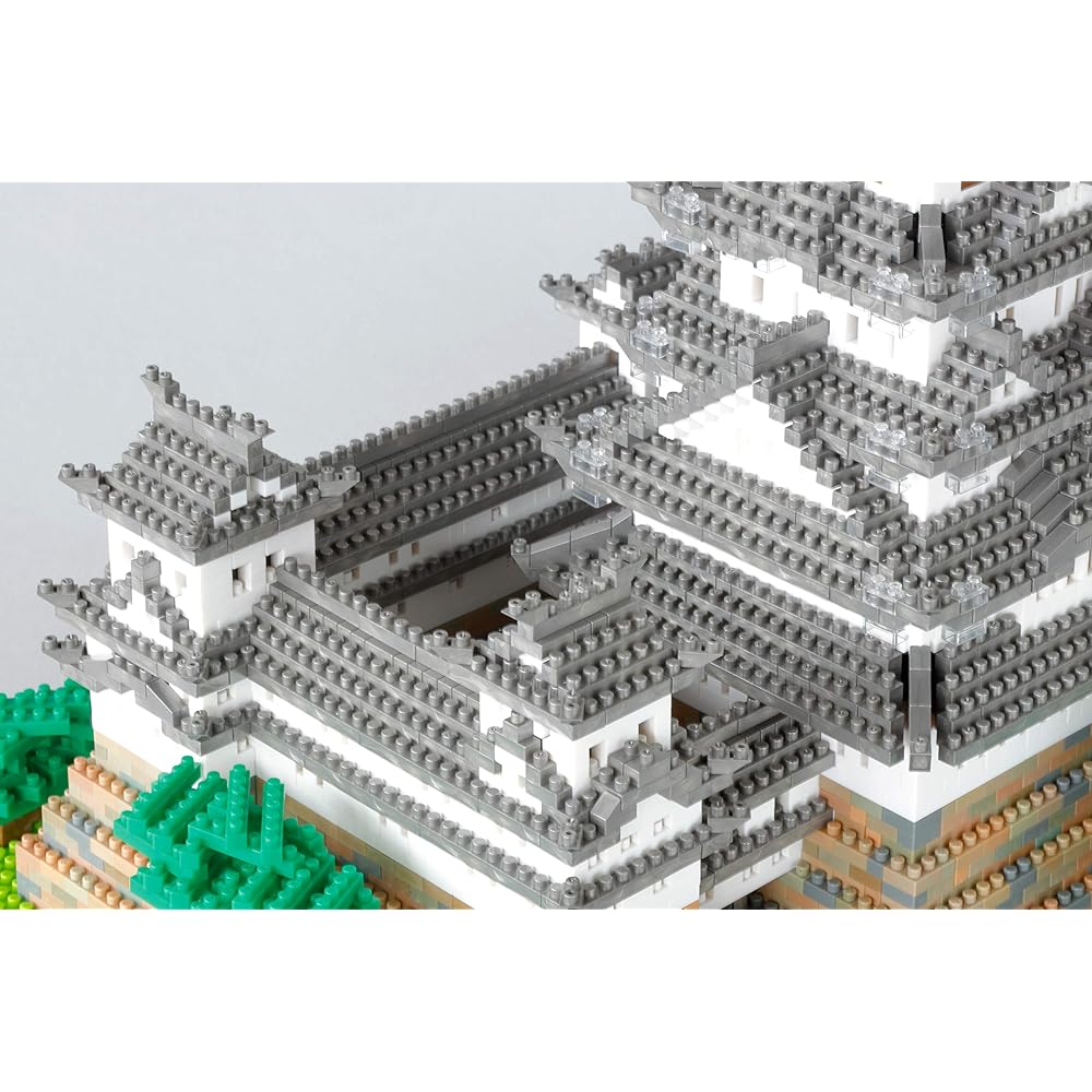 Kawada Nanoblock Замок Химэдзи Специальное Делюкс Издание Металлический Серебряный Строительный Набор NB-042A