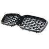 Diamond Glossy Black Front Bumper Kidney Grille Fit BMW X3 G01 X4 G02 2022-2025