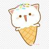 Cute Chibi Cat Ice Cream Cat Kawaii Iron On Patches For Clothing Applique Stickers On Clothes Heat-Sensitive Custom Patch