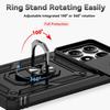For Xiaomi Redmi Note 14 Pro 4G 5G Case Car Magnetic Ring Stand Slide Camera Lens Armor Shockproof Cover For Note 14 4G 5G Funda