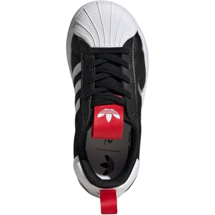 Adidas Disney X  Originals Adifom Superstar 360 Comfortable Versatile Durable Low-Top Kids Skate Shoes Kids Sneakers Black White JH5177